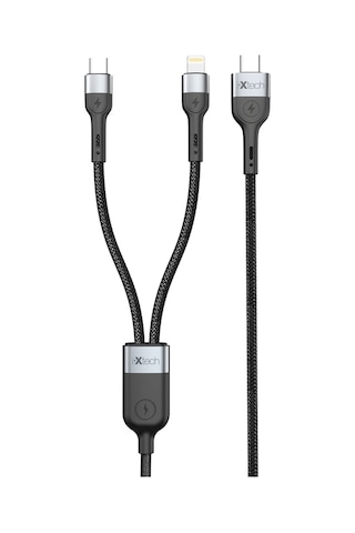 Ixtech Ix-uc018 Black İkisi Bir Arada Lightning Ve Type-c Şarj Ve Data Kablosu - Hızlı Şarj, Pd 60w Ve Dayanıklı Tasarım