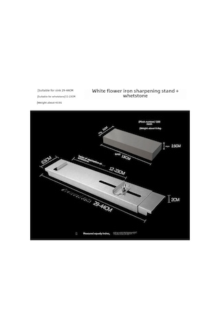 Wezone Inox Uyumlu Bıçak Taslağı: Su Tenceresine Sabitlenebilir, Genişletilebilir Ayar, Kayma Engeli Ve Dayanıklı Inşa Yeni Kalın Galvanizli Taslak + Taslağı Taş
