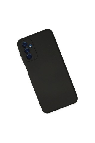Samsung Galaxy M23 Kılıf Nano İçi Kadife Silikon - Siyah Düz Renkli