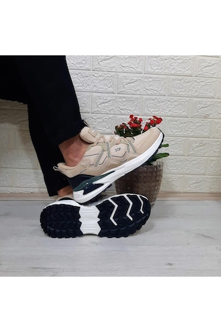 M.p. 1642 Bej Renk Memoryfoam Kaydırmaz Rahat Spor Ayakkabı Bej
