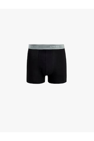 Koton Pamuklu Beli Baskı Detaylı 3 Lü Boxer Seti Siyah 7wlm90021mk