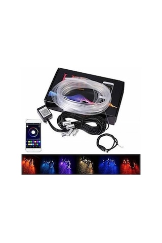 Araç Içi Atmosfer Ambiyans Led Neon Ip Led Rgb App Kontrollü 5 Parça