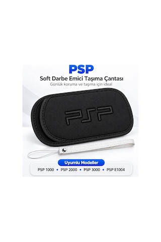 Psp Kılıf Bileklik Seti Koruyucu Taşıma Seyahat Çantası Soft Darbe Emici Aksesuar Çanta