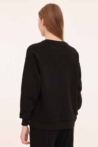 Lotto W-delfın C Neck Sweat 4pr Siyah Kadın Sweatshirt Siyah