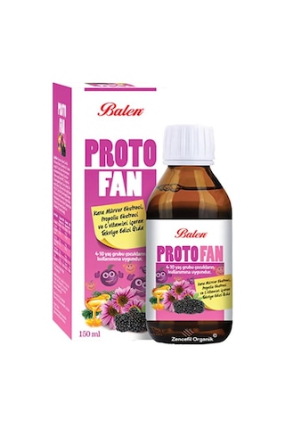 Balen Proto Fan Kara Mürver Propolis Eki C Vitaminli150 Ml