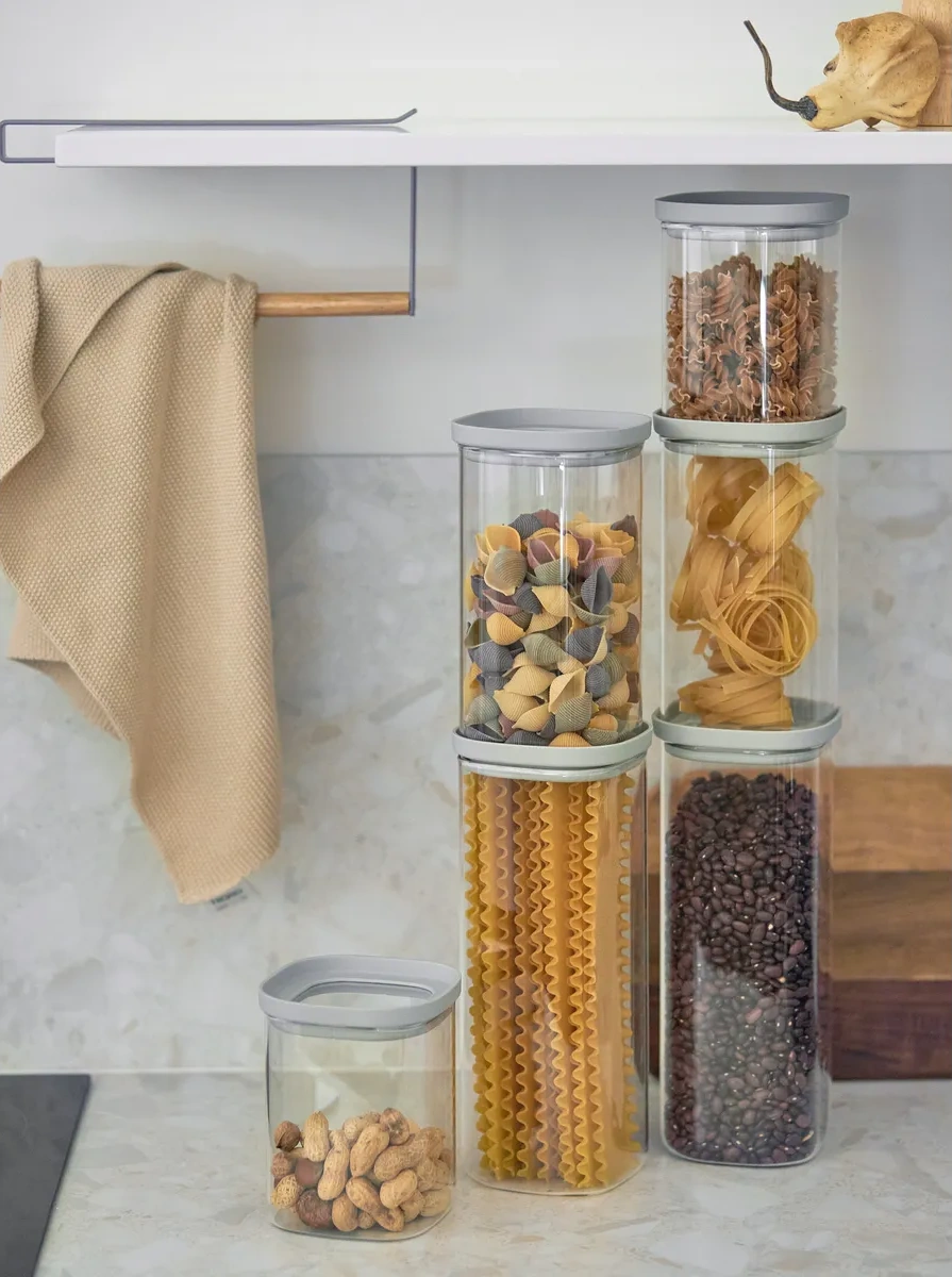 Smart Solutions 2 Litre Cam Saklama Kabı - Spagetti Ve Tahıl İçin 262674116