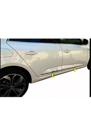 Renault Megane 4 Sedan Krom Yan Kapı Çıtası 4 Parça 2015-2021