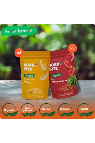 Organik Kurutulmuş Kavun & Kurutulmuş Karpuz 6'lı Paketi Diğer