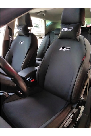 Volkswagen R Line Logo Nakışlı Ön Ikili Oto Koltuk Kılıfı