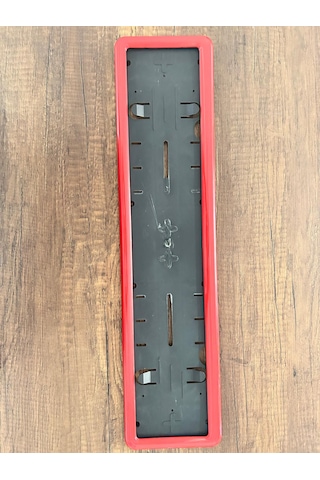 Oto Plaka 1 Adet Kırmızı