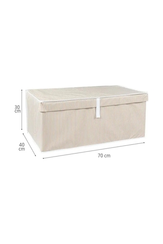 Alas Kahverengi Çok Amaçlı Kapaklı Kutu Hurç Megaplus 70x40x30 Cm