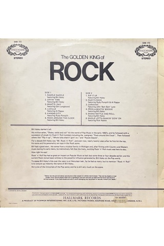 Bill Haley And The Comets The Golden King Of Rock Lp Plak