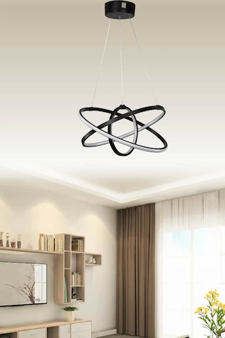 Modern Atom Görünümlü Sarkıt Avize Çok Renkli