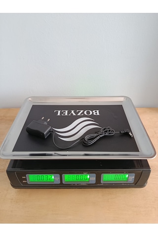 40 Kg Terazi-fiyat Hesaplamalı-büyük Akülü-kırılmaz Taban Tartı
