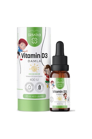 Erbatab Kids Vitamin D3 400 Iu Damla 20 ML