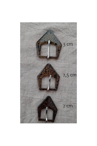 Kehrıbar Akrılık Toka 2,5 Cm , Kemer İç Ölçü , 1 Adet