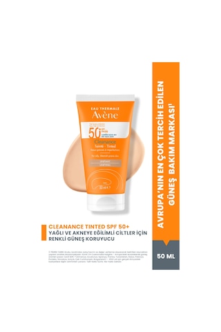 Cleanance Spf50+ Yağlı Ve Akneye Eğilimli Ciltler İçin Yüksek Korumalı Renkli Güneş Kremi 50 Ml
