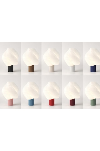 Twisto Model - Led Abajur - Masa Lambası - Usb 5v İle Çalışır - Slim Led Aydınlatması Dahildir - Dekoratif Lamba - Renk Seçenekli Çok Renkli