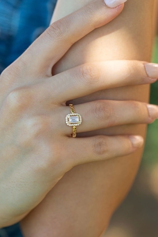 Çgk Kuyumculuk Sonsuzluk Baget Altın Yüzük Gold