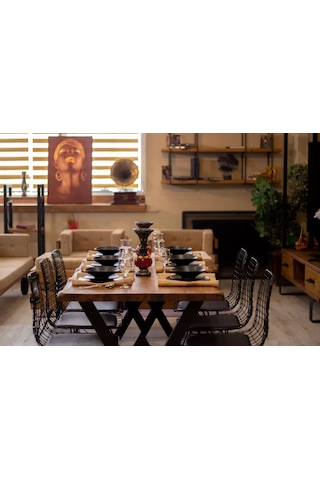 Ntconcept Ntconcept Masif Ağaç Mutfak Yemek Masası Takımı  (437831373)