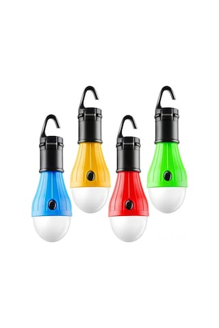 Moveevo 4'lü Taşınabilir Led Kamp Işığı - 3 Işık Modu, Ipx8 Su Geçirmez, Çadır Yemeği Avcı Yolculuk Acil Durumlar İçin Çok Renkli