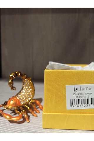 Swarovski Taşlı Akrep Mücevherlik / Dekoratif Biblo