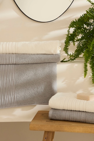 Karaca Home Line Soft %100 Pamuk 4 Parça Hamam Seti Ekru-gri Ekru-gri Ekru - Gri