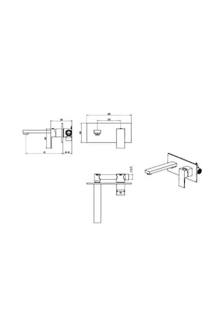 Boheme - Qubic Ankastre Lavabo Bataryası - 475-nb GÜMÜŞ