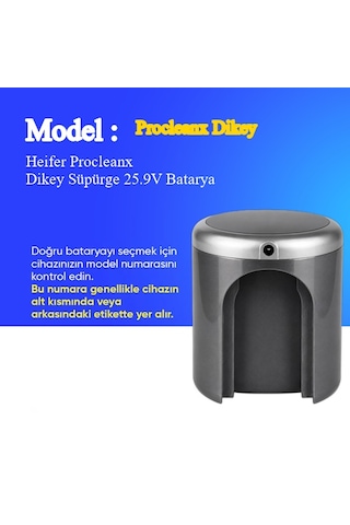 Heifer Procleanx Dikey Süpürge 3500 Mah Batarya