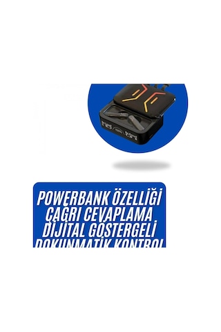 Gaming Bluetooth Kulaklık Dahili Powerbank Kablolu Düşük Gecikmeli Bluetooth 5.2 00