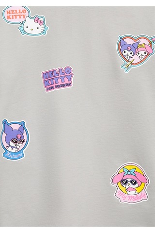 Mavi - Hello Kitty Baskılı Gri Tişört 7610423-70075 Gri