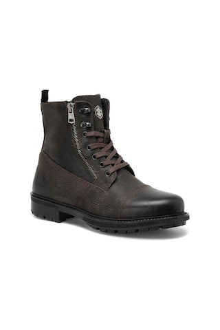 Lumberjack Ramones 1PR Kahverengi Hakiki Deri Comfort Casual Fermuarlı Bot