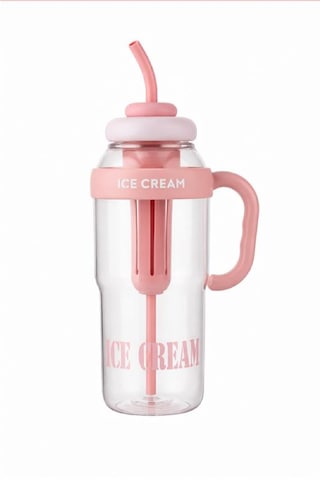 Valletta Longinus Bpa İçermez Kolay Taşınabilir  Bölmeli Su Matarası 1300ml 1.3l Pembe Pembe