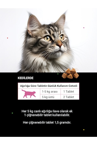 Cutepet Flex Kedi Eklem Ve Kemik Sağlığı Tableti 60 Adet Glukozamin Kondroitin Msm Destekli