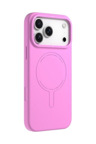 Apple Uyumlu iPhone 17 Pro Max  Kılıf M-safe Şarj Özellikli Youngkit Morandi Serisi Kapak Pembe Pembe
