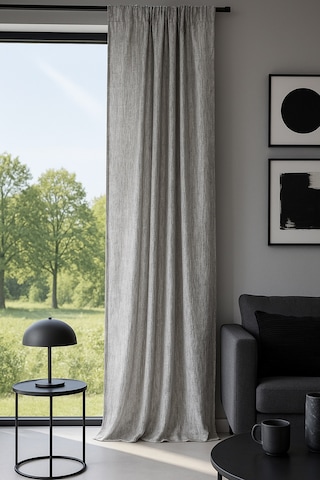 Venice Fon Perde Beyaz Gümüş 200x280 Beyaz