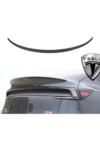 Tesla Juniper Arka Tampon Performance Tip Spoyleri Spoiler Parlak Karbon Kaplama Siyah