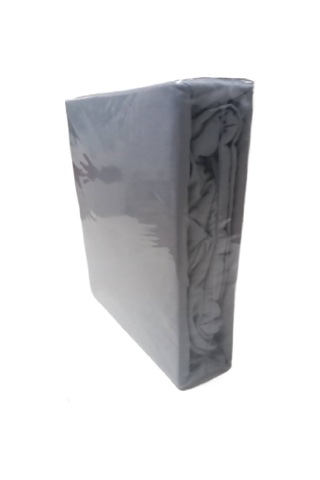 Mycey Çift Kişilik Lastikli Pamuk Penye Çarşaf Takımı 200x200+30 Cm Açık Gri