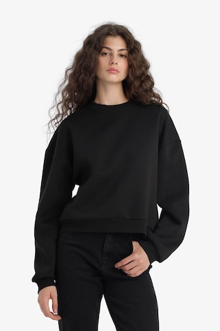 Defacto Siyah Kadın Sweatshirt D6645ax/bk81 Siyah