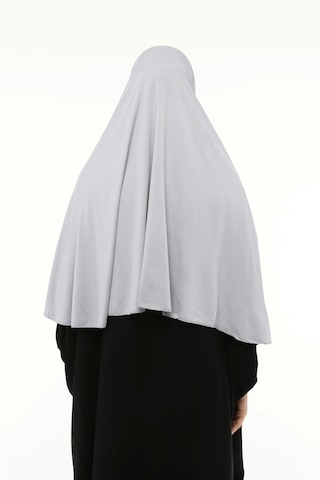 Altobeh Hazır Türban Peçeli Pratik Eşarp Tesettür Nikaplı Hijab - Namaz Örtüsü Sufle 3xl - Gri Gri