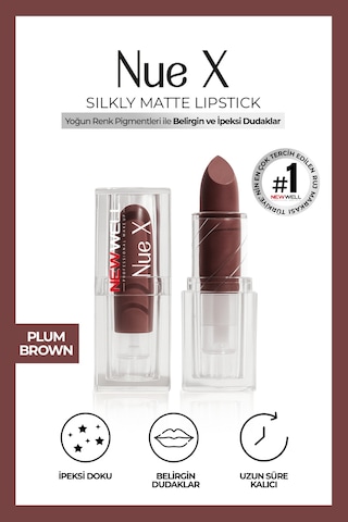 Nue X Silkly Matte Lipstick Plum Brown 05 0
