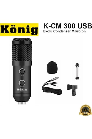 König K-Cm 300 Usb Ekolu Condenser Mikrofon