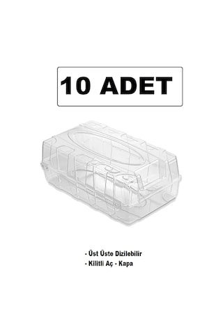 10 Adet Erkek Ayakkabı Saklama Kutusu - Şeffaf Ayakkabı Kabı Seyahat Için Uygundur