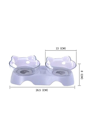 Nunbell Kedi ve Köpek Su Mama Kabı 2'li 250 ML