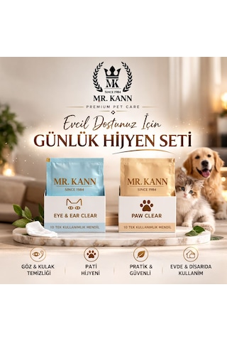 Mr.kann Kedi & Köpek Hijyen Bakım Mendili