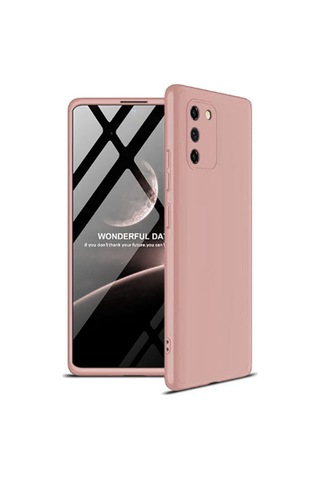 Samsung Uyumlu Galaxy A91 S10 Lite Kılıf Zore Ays Kapak Rose Gold