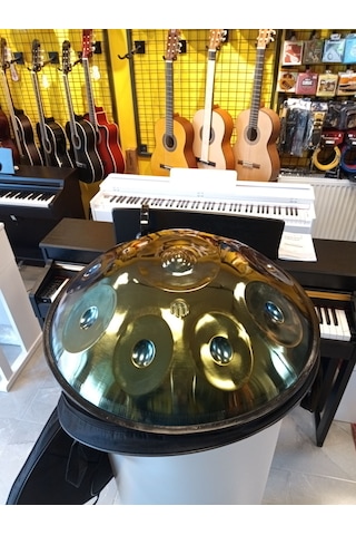 Titanium Handpan 9 Nota Re Minör Soft Case Taşıma Çantalı +hediyeler