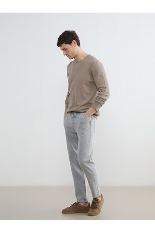 Lcw Jeans Gri Straight Fit Erkek Jean Pantolon