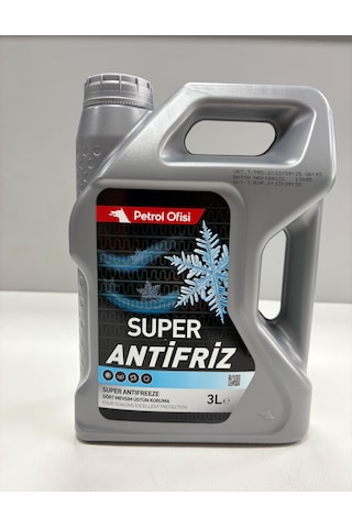 Süper Antifriz 3l Yeşil Saf Antifriz Üretim Tarihi 2025 Mavi