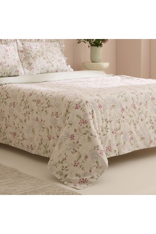 Kaşmir Home Papillon %100 Pamuk Tek Kişilik Nevresim Takımı Çağla Yeşil